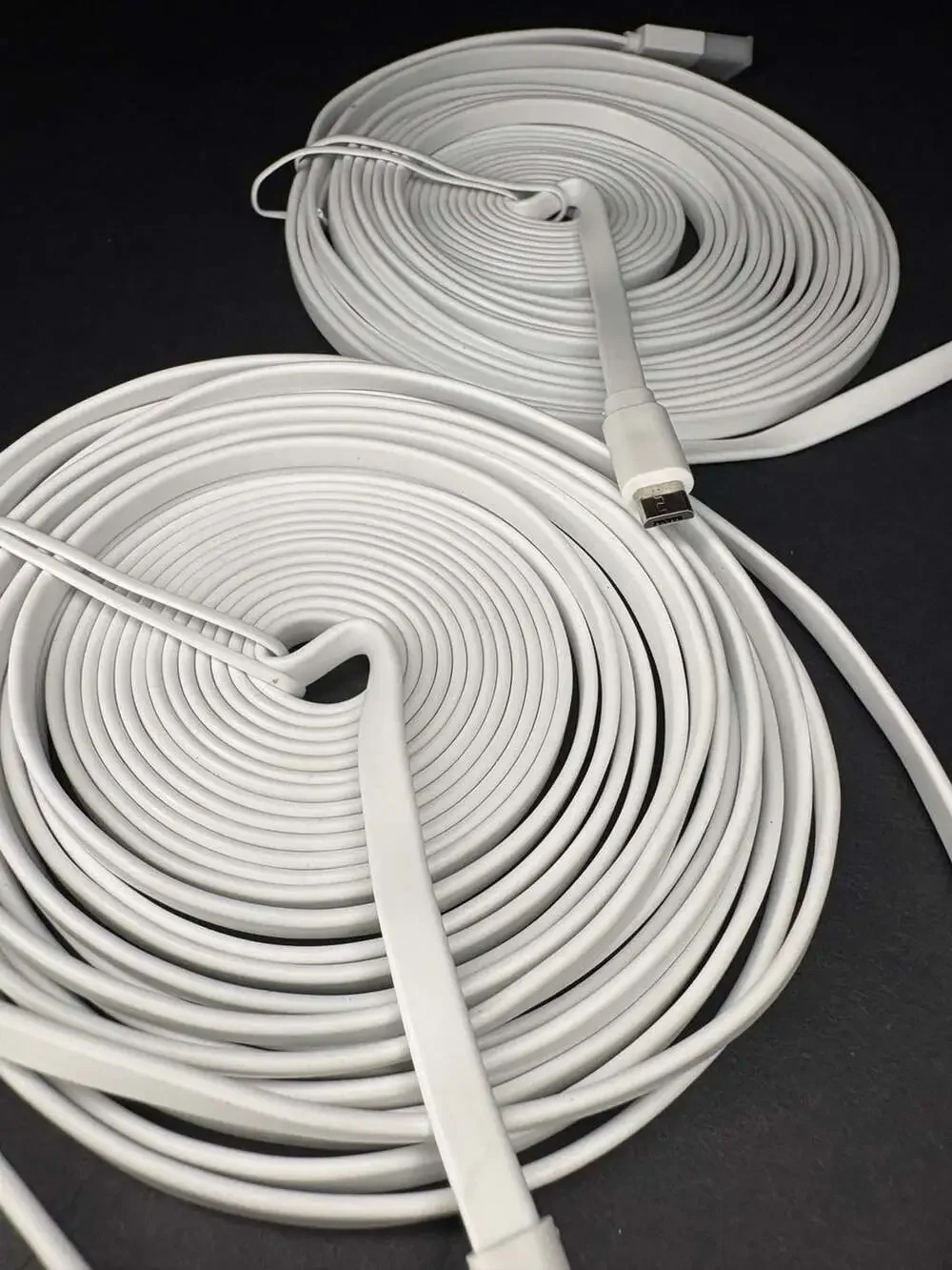 2-Pack Micro USB Long Power Extension Cables for Security Cameras